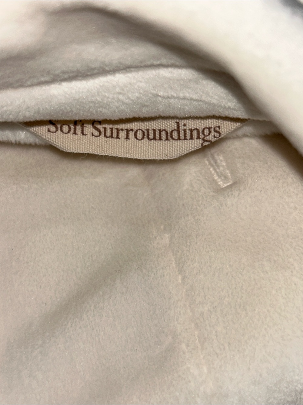 Soft Surroundings Cream Button-Up Shirt Jacket - Picture 7 of 8